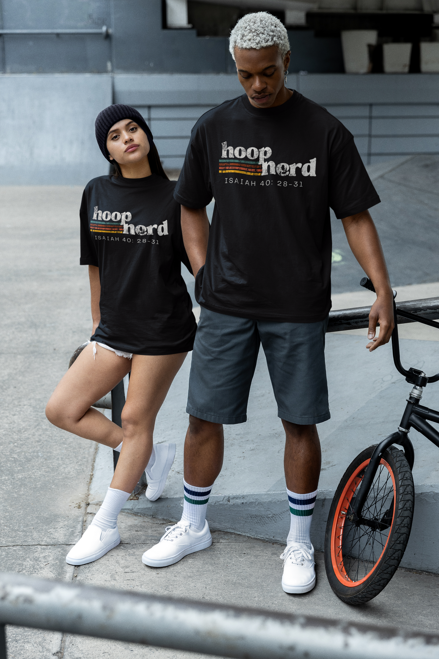 Distressed Hoop Nerd Tee (Free Shipping)