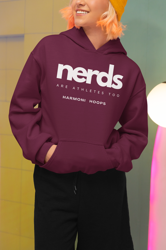 NERDS Are Athletes Too Crimson Hoodie