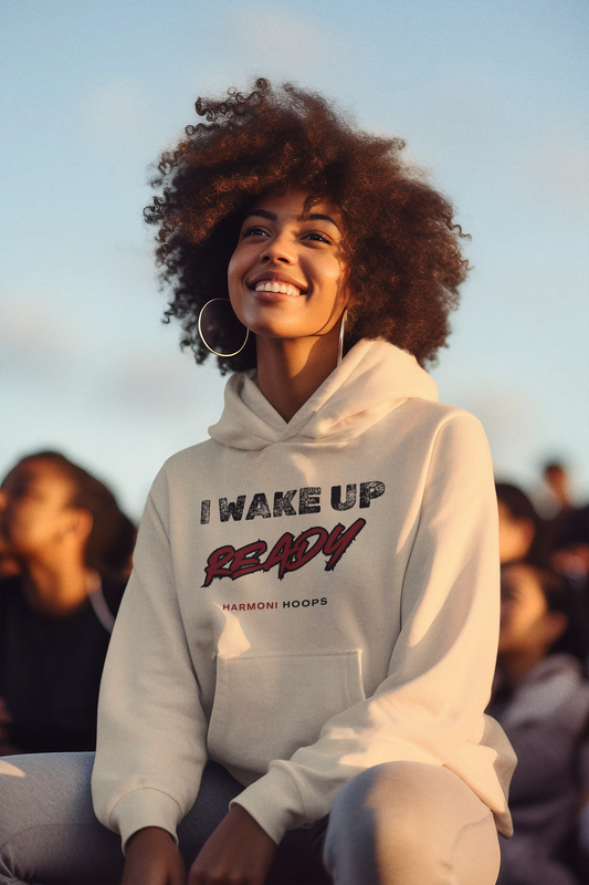 I Wake Up Ready Cream Hoodie